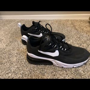 Black with white Nike Air 270 react